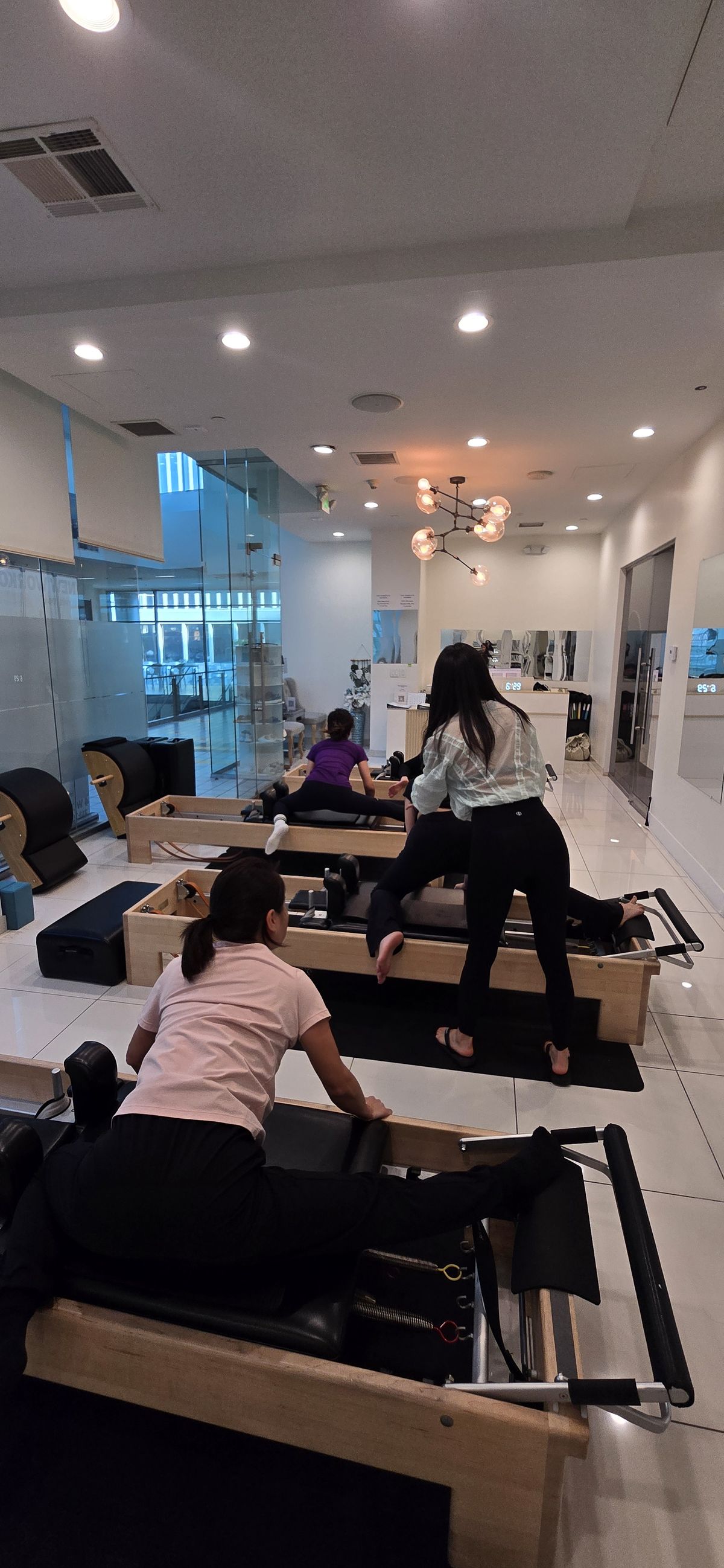 Pilates class moment 5
